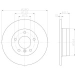 Fren Diski - Aynasi Arka E36 / 46 90-01 - Kod BSG 15-210-014 - OEM 34216855158