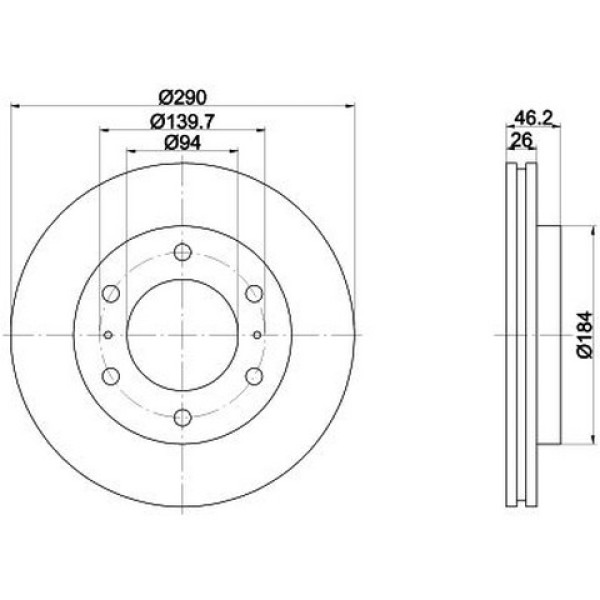 ÖN Disk Aynasi W123 76-90 - Kod BSG 60-210-019 - OEM A1234210012