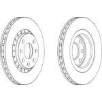 Fren Diski - Aynasi ÖN Opel Astra F 1.8-2.0 8V 93-01 - Kod BSG 65-210-013 - OEM 569001