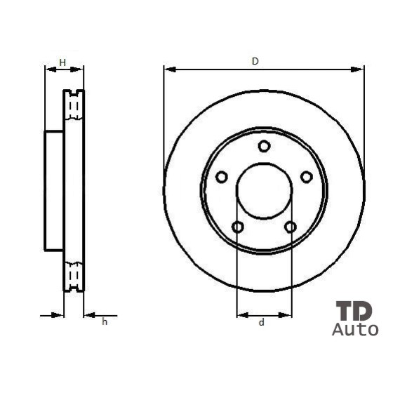 Fren Diski - Aynasi ÖN Volkswagen Passat Aeb Adr Afn 97-99 - Kod BSG 90-210-002 - OEM 8E0615301A ürün görseli