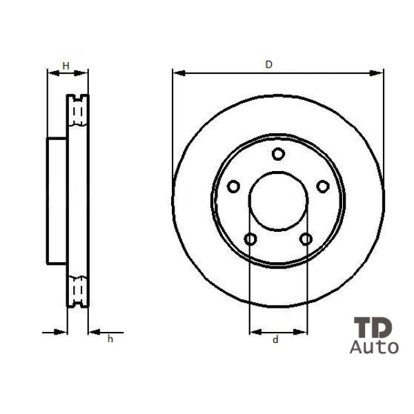 Fren Diski - Aynasi ÖN Volkswagen Passat Aeb Adr Afn 97-99 - Kod BSG 90-210-002 - OEM 8E0615301A