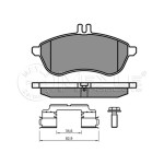 Bosch Ön Fren Balatası - 204 - Kod BSH0986495104 - OEM A0074205520