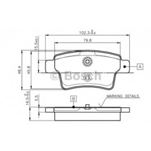 Bosch Balata ÖN (23623) 1 Seri (E87) (09 / 04-) 116 I 04 - Kod BSH0986TB2890