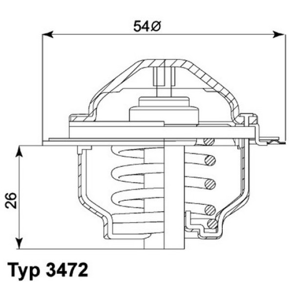 Mahle Termostat - Bkp-bre Volkswagen Passat 6 2.0 Audi TDI - Kod BTT-TX 109 87D - OEM 03G121113