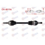 VEKA Komple Aks Sol ON Absli 47 Dis Uzunluk 612, 5mm Chevrolet Lacetti (J200) 1.4i 16V - 1.6i 16V M-t 2006-2012 - Kod CH-8019A - OEM 96549103