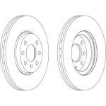Ferodo Fren Diski - Aynasi ÖN Opel Corsa C (2 Adet Fiyati) - Kod DDF-1131 - OEM 569000