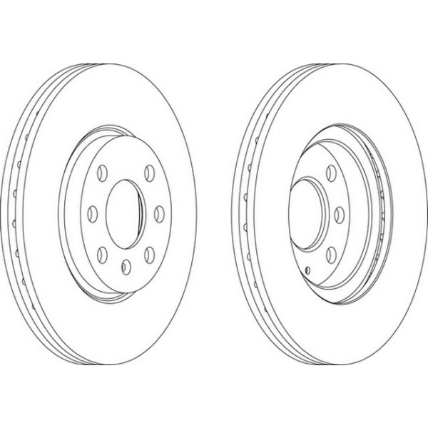 Ferodo Fren Diski - Aynasi ÖN Opel Corsa C (2 Adet Fiyati) - Kod DDF-1131 - OEM 569000