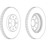Ferodo Fren Diski - Aynasi ÖN Opel Corsa D (2 Adet Fiyati) - Kod DDF-1304 - OEM 569065