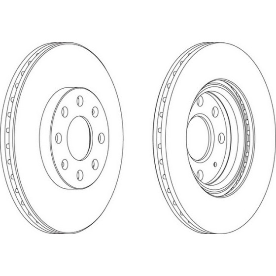 Ferodo Fren Diski - Aynasi ÖN Opel Corsa D (2 Adet Fiyati) - Kod DDF-1304 - OEM 569065 ürün görseli