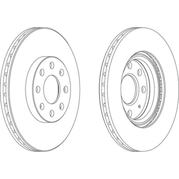 Ferodo Fren Diski - Aynasi ÖN Opel Corsa D (2 Adet Fiyati) - Kod DDF-1304 - OEM 569065