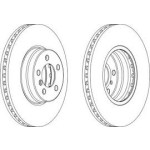 Ferodo Fren Diski - Aynasi Takim ÖN Range Rover Vouge 3.0 TDV8 (2 Adet Fiyati) - Kod DDF-1436 - OEM SDB500181