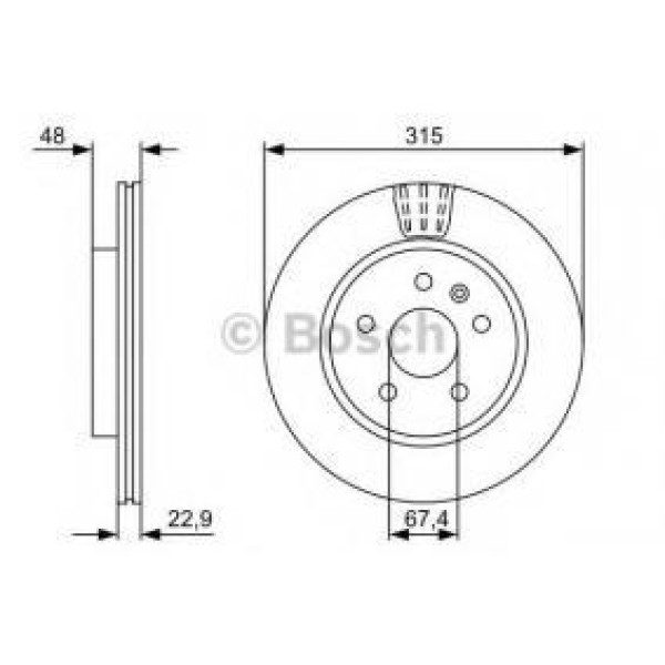 Ferodo Fren Diski - Aynasi Arka 17 Inc Opel Insignia 315mm (2 Adet Fiyati) - Kod DDF-1805C - OEM 569128