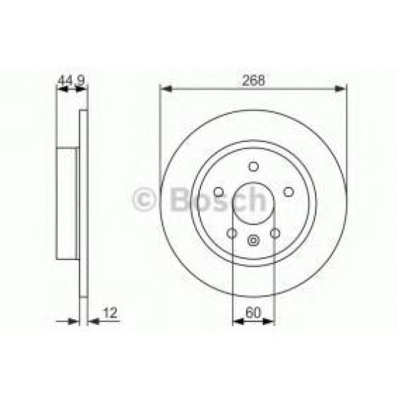 Ferodo Fren Diski - Aynasi Arka Opel Astra J (2 Adet Fiyati) - Kod DDF-1872 - OEM 569074 ürün görseli