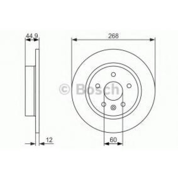 Ferodo Fren Diski - Aynasi Arka Opel Astra J (2 Adet Fiyati) - Kod DDF-1872 - OEM 569074
