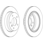 Ferodo Fren Diski - Aynasi Havali Arka E36-e46 (2 Adet Fiyati) - Kod DDF-831 - OEM 34211162315