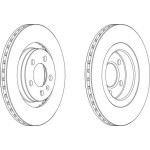 Ferodo Fren Diski - Aynasi ÖN Volkswagen Golf 4 / Volkswagen Bora / Skoda Octavia / Seat Toledo / Seat Leon / A3 Akl Aeh 98-04 - Kod DDF-928 - OEM 1J0615301E