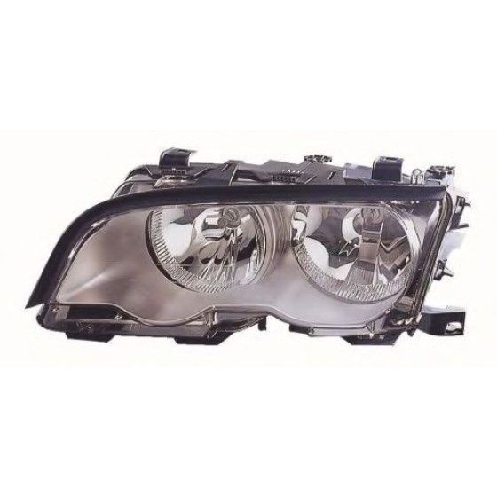 İthal Ön Far - Far (Siyah Zemin) Sol E46 1998 - Kod E4698-7002 - OEM 63128380175 ürün görseli