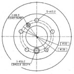Ferodo Arka Fren Diski - Mercedes-benz Sprinter 312.313 LT35 Om.602, 611 95-06 Frd FCR229A Trw DF4088S Febi 09101 - Kod FCR-229A - OEM 2D0615601D