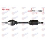 VEKA Komple Aks Sol ON Ford Focus Iii 1.6 TDCI M-t Uzunluk 637mm 2011-2015 - Kod FD-8027 - OEM 1840152
