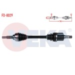 VEKA Komple Aks Sol ON Ford Tourneo Ford Custom (V362) 2.2 TDCI 155 HP Uzunluk 752mm 2012- BK21 3b437 AB - Kod FD-8029 - OEM 1841533