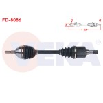 VEKA Komple Aks Sol ON Uzunluk 657mm Ford Kuga I 2.0 TDCI A-t / M-t 4X4 2008-2013 - Kod FD-8086 - OEM 1502118