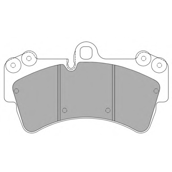 Ferodo Ön Fren Balatası - Volkswagen Touareg-q7-cayenne - Kod FDB-1626 - OEM 7L6698151D ürün görseli
