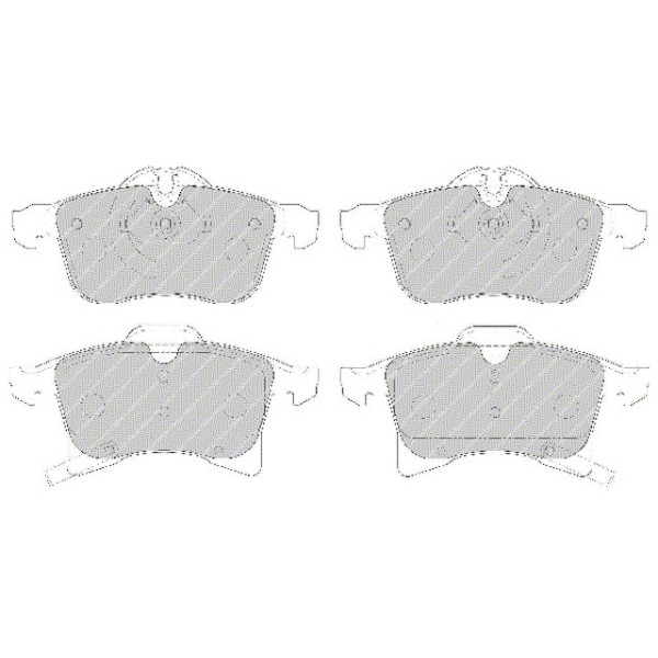 Ferodo Fren Balata ÖN Opel Astra H - Kod FDB-1640 - OEM 1605998
