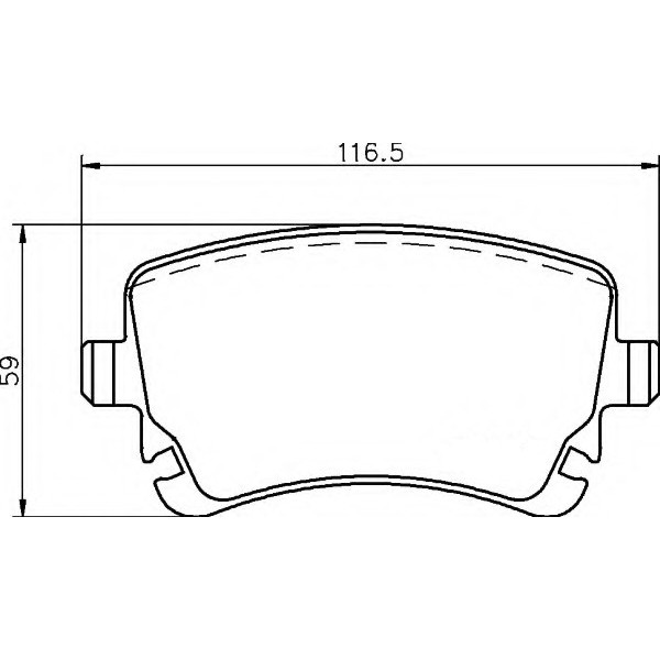 Ferodo Arka Fren Balatası - A4-a6-a8 2.3-3.0-3.2 2004> 17, 5 - Kod FDB-1655 - OEM 4E0698451