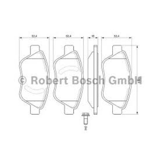 Ferodo Ön Fren Balatası - Opel Corsa D - Kod FDB-1920 - OEM 1605258 ürün görseli
