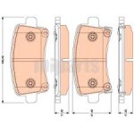 Ferodo Arka Fren Balatası - Opel Insignia 16 Inc - Kod FDB-4252 - OEM 1605103