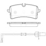 Ferodo Arka Fren Balatası - Fişli A8 2009> 17, 3mm - Kod FDB-4393 - OEM 4H6698451