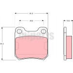 Ferodo Arka Fren Balatası - Opel Vectra B - Kod FDB-525 - OEM 1605047