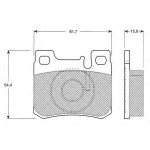 Ferodo Arka Fren Balatası - ML_ 1990> 15, 5mm - Kod FDB-693 - OEM A0024200120