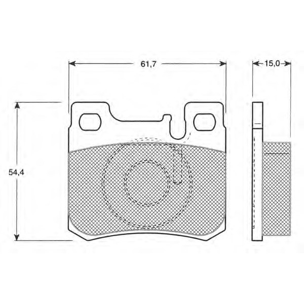 Ferodo Arka Fren Balatası - ML_ 1990> 15, 5mm - Kod FDB-693 - OEM A0024200120