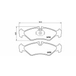 FERBE Arka Fren Balatası - Disk (Cift Teker)95> - Kod FER 300 00 - OEM 24203820
