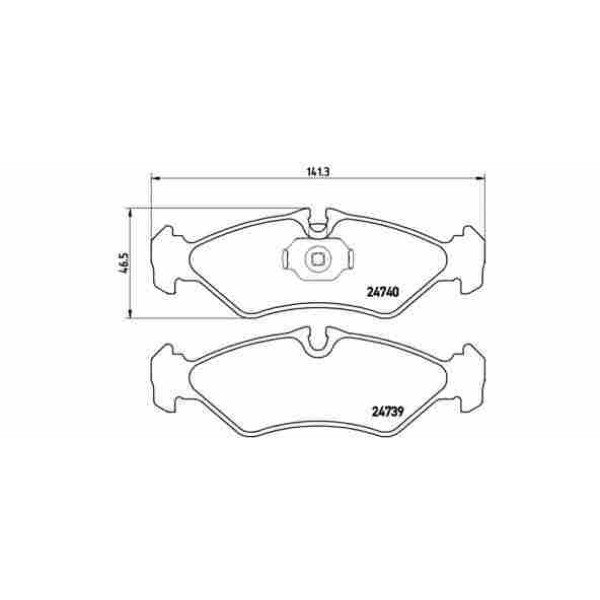 FERBE Arka Fren Balatası - Disk (Cift Teker)95> - Kod FER 300 00 - OEM 24203820