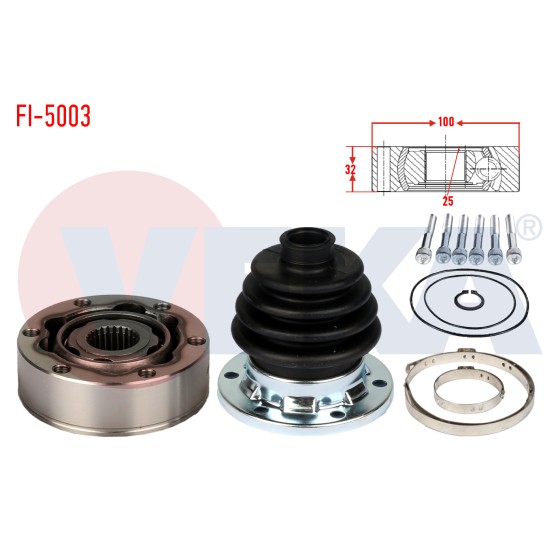 VEKA Aks Kafası - Sol-sag ON IC Fiat Tempra 1.4i 1992-1999 - Kod FI-5003 - OEM ürün görseli