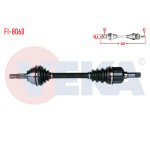 VEKA Komple Aks Sol ON Uzunluk 648mm Fiat Scudo (270) 2.0 Mjt 2007- / Peugot 407 SW 2.0 HDI 2004-2010 - Kod FI-8060 - OEM 1497187080