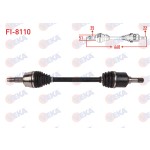 VEKA Komple Aks Sol ON Uzunluk 660mm Fiat 500l 1.4 MT- 2012 - Kod FI-8110 - OEM 51929168