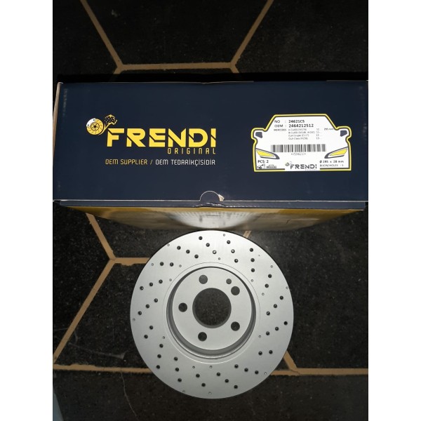 FRENDI Ön Fren Diski - Karbon Kaplamali VE Performansli Sport Paket 12> Trw DF6262S - Kod FRN24621CS - OEM A2464212512