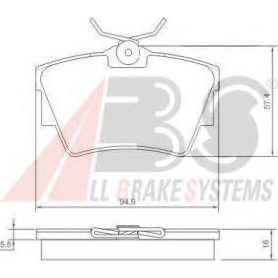 Ferodo Arka Fren Balatası - Opel Vivaro - Kod FVR-1516 - OEM 1605199 ürün görseli