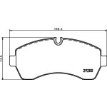 Ferodo Ön Fren Balatası - Cafter Mercedes-benz Sprinter 906 - Kod FVR-1777 - OEM 2E0698151C
