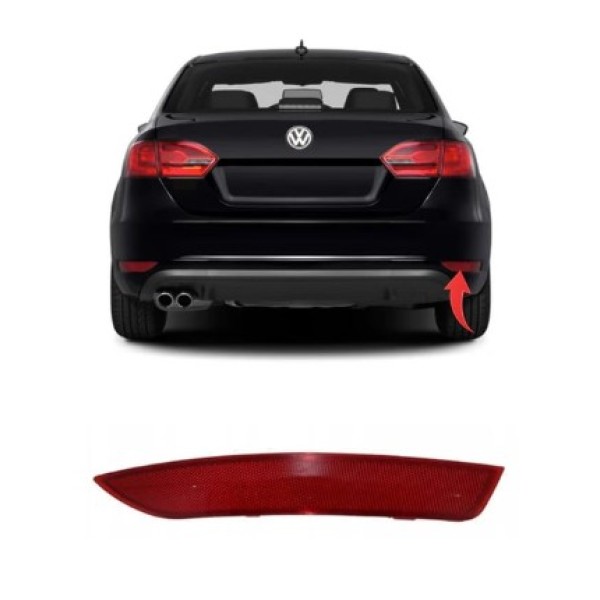 İthal Tampon - Reflektörü Sağ Volkswagen Jetta 10-15 Dpo - Kod GKL292036 - OEM 5C6945106A