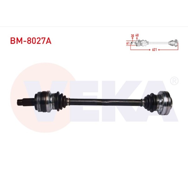 GKN Arka Sol Aks - E83 2006 - Kod GKN304673 - OEM 33217540115