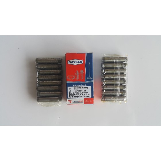 Gaysan Subap - Gaydi Takim IN / EX Opel Astra Opel Corsa Opel Vectra Opel Zafira 1.4i 1.6i 16V X16XEL Z16XE 6 MM 16 IN / EX - Kod GT450.04.01 - OEM 4500633 ürün görseli