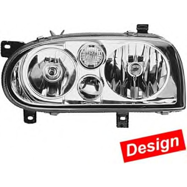 Hella Far - Şeffaf Volkswagen Golf 4 Tipi Sol Volkswagen Golf 3 - Kod HEL1DJ008187011 - OEM Z052545