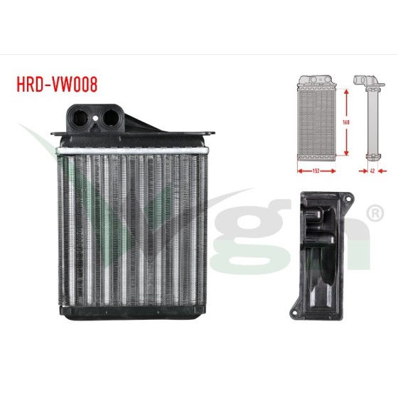 WAGEN Radyatör - Kalorifer Radyator Mekanik Volkswagen Crafter 30-50 (2E) 2.5 Audi TDI 2006-2011 Bhr 8fh 351 - Kod HRD-VW008 - OEM A0038359001 ürün görseli