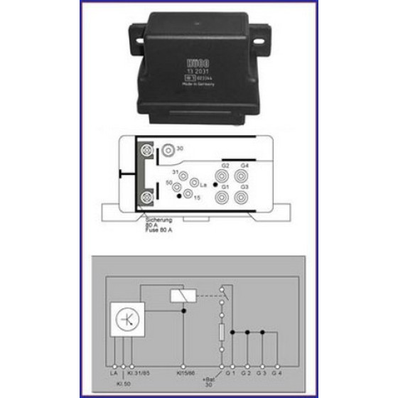 HUCO Buji - Isitma Buji Beyni 190D 201 601 - Kod HUC132031 - OEM A0025454232 ürün görseli
