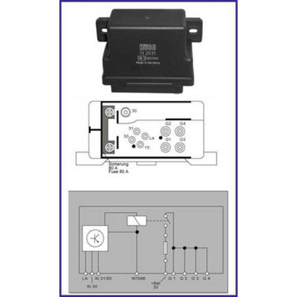 HUCO Buji - Isitma Buji Beyni 190D 201 601 - Kod HUC132031 - OEM A0025454232