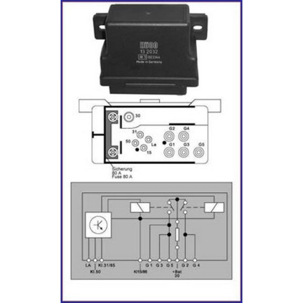 HUCO Buji - Isitma Buji Beyni 250D 124 602 - Kod HUC132032 - OEM A0015459832